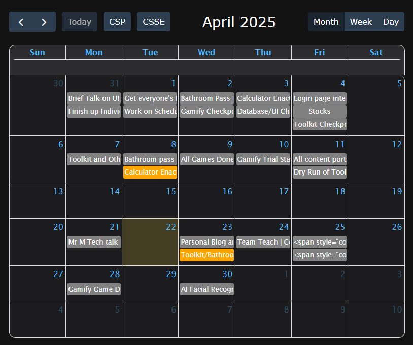 Calendar