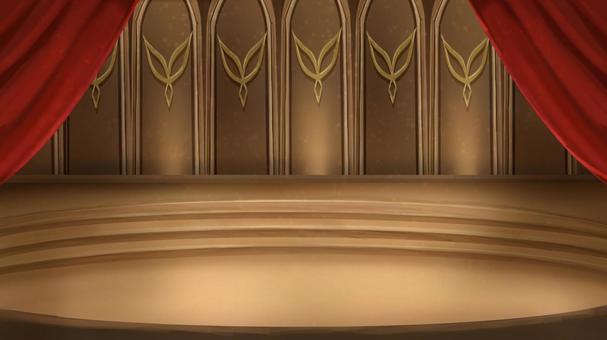 The orchestra stage used for the builder game